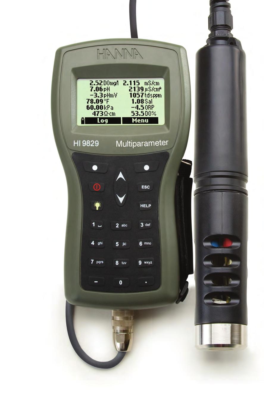 HI 9829 HI 9829 GPS Multiparameter Meter ph/orp/ise,