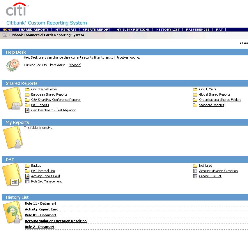 Tools Program Audit Tool Screen print of