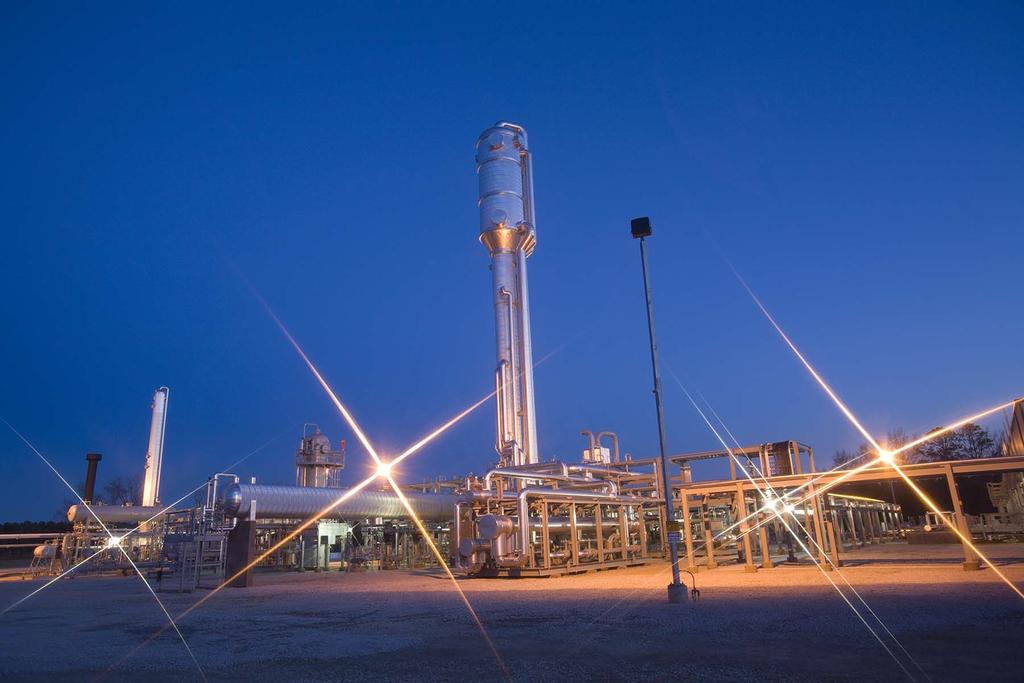 NATURAL GAS PROCESSING Strip out valuable liquids Some products Propane, butane, ethane, etc.