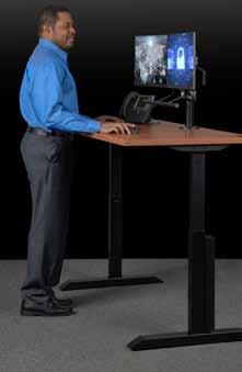 Ergonomics & comfort Designed for optimal ergonomic workspace Sit-to-stand desk integration options Stand-alone