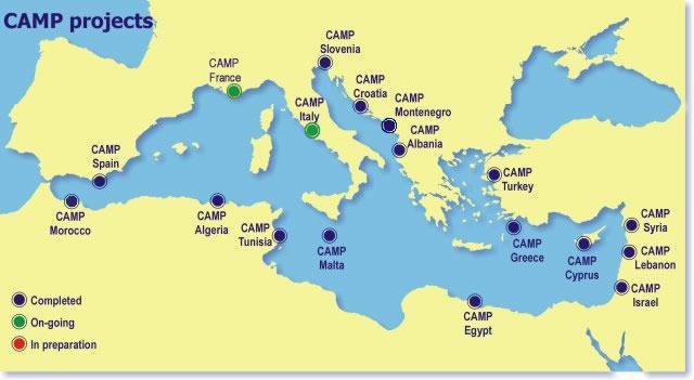 Area Based Management Tools (1/2) ICZM - MSP - The Protocol on Integrated Coastal Zone Management in the Mediterranean (adopted in 2008) - Priority Actions Programme/Regional Activity Centre