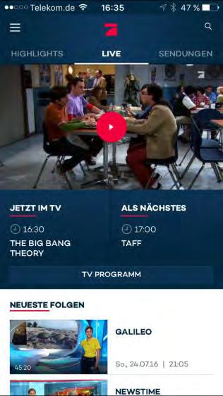 1 2 3 4 Broadcasting German-speaking & Red Arrow We successfully launched seven new TV apps on mobile and Smart TV Launched in August 2016