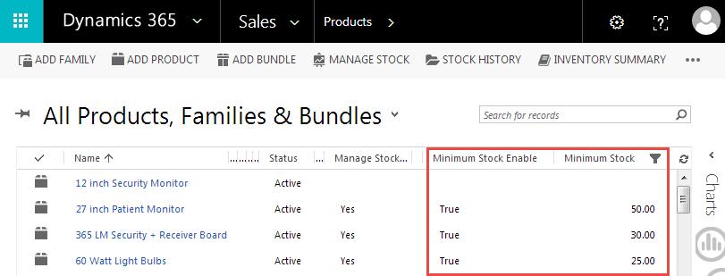 Once low stock management is enabled for a product you will be able to filter out such products from the list view of products.