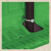 1 FLUSH-MOUNTING BOX Strength and optimum rigidity, thanks to its material and shape