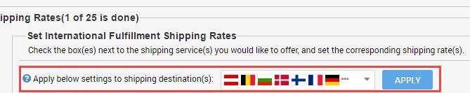 Copy the current setting to additional countries. NOTE: Using this method when the settings can be applied to all selected countries only. Enable Your Items Internationally 1.