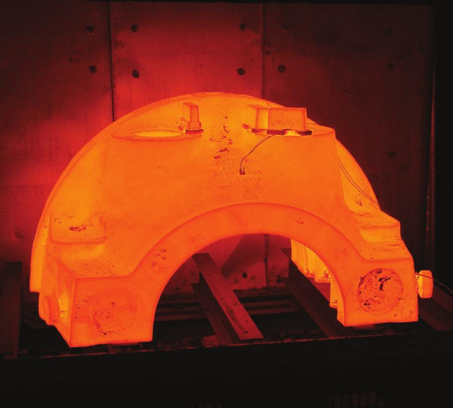 Upscaling nickel alloy casting section sizes while maintaining acceptable metallurgical properties and casting quality requires a high level of technical foundry and metallurgical competence.