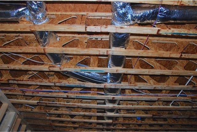 designers to ensure adequate depth of floor trusses and space for ducts.