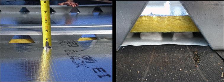 preinstalled PV laminates 2-inch air gap for