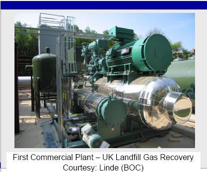 First Commercial Small-Scale Liquefier ~10,000 gpd > Gasrec s Albury Landfill near