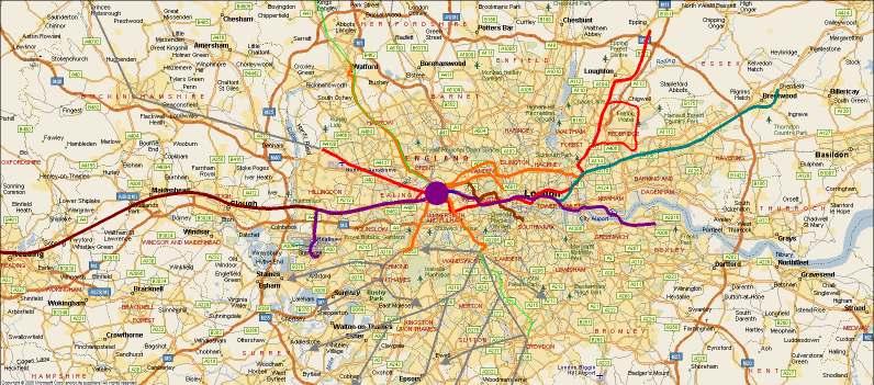 2018 RADIAL STATION ONLY London & Home Counties catchment Crossrail and GW electrification stimulate wider accessibility of Oak Oak Central. Fast journey times to West End, City, Canary Wharf.
