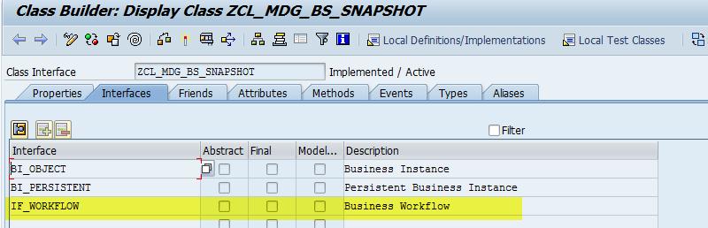 How to...mdg-m: Rule Based Workflow with Partial Rule Based Workflow with Partial 4. Step-by-Step Procedure 4.1 Create new class Create a new class with the source code mentioned in SAP Note 1797009.