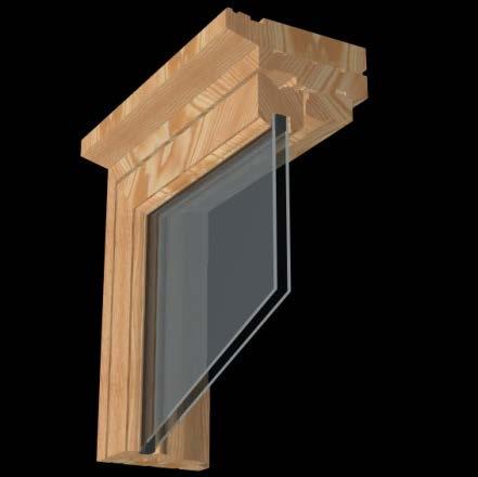 From a thermal point of view, wood-framed windows perform well with frame U-factors at 0.3 0.5 Btu/h ft 2 F.