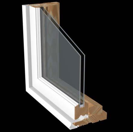 3.3.3.2 Wood Clad A variation of the wood-framed window is to clad the exterior face of the frame with either vinyl or aluminum, creating a permanent weather-resistant surface.