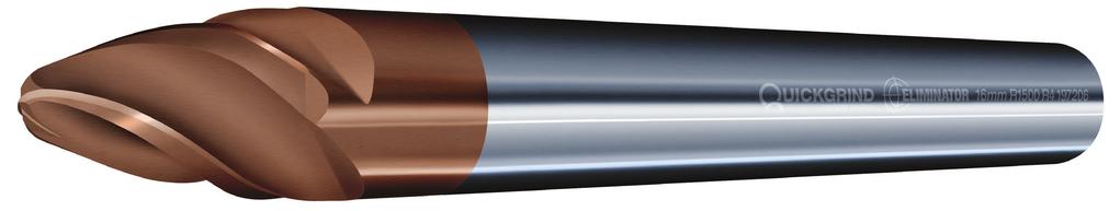 Conical Barrel Tool Cylindrical shank The Eliminator Conical Barrel Tool (CBT) is revolutionising finishing and semi-finishing strategies on a wide range of components, from motor racing to mould