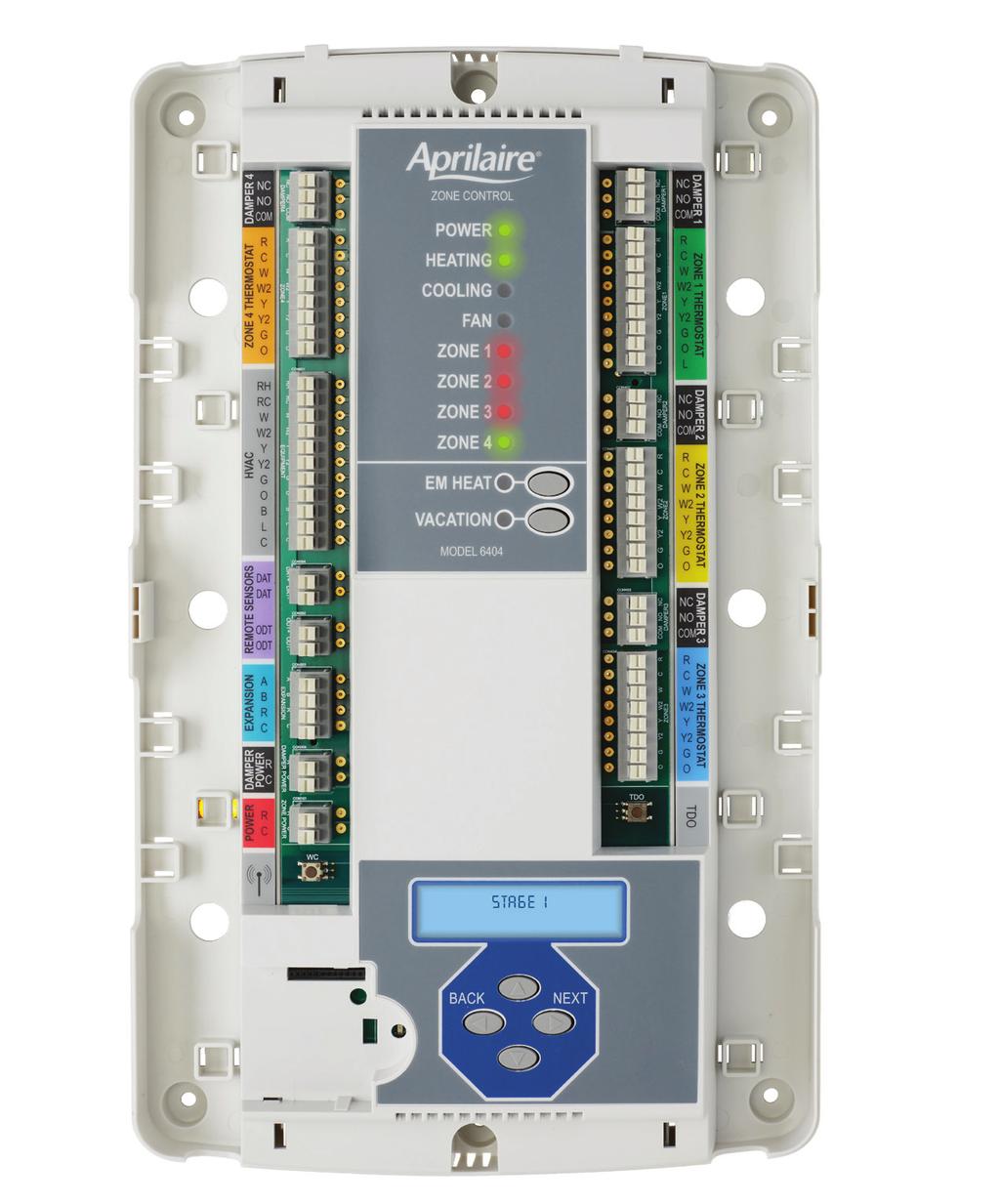 Zone Panels Intuitive Design + + Visual indicators and clear terminal designations allow installers to easily understand how to wire and set up the system with minimal training Wiring Simplicity + +