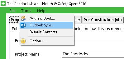 It is essential that you fully complete the Project Details tab before proceeding any further because the information you enter here will appear in the documents that Health & Safety Xpert creates.