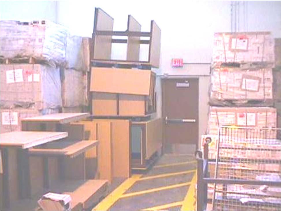Aisles Sufficient safe clearance maintained where mechanical handling equipment is used Aisles and