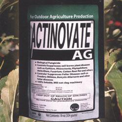 Actinovate AG is a high concentration of a patented beneficial organisms on a 100% water soluble powder. a.i. = Streptomyces lydicus strain WYEC 108 An effective preventative spray for many soilborne and foliar fungal diseases.