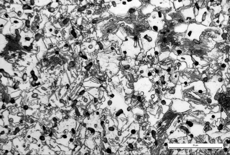 Etched microstructures were prepared and analysed for all feedstocks.