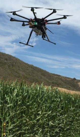 RESEARCHING THE PHENOTYPING CHALLENGE Developing a drone platform to measure crop biomass and water stress Perform field experiments to identify varieties resistant to drought & high