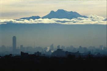Air Pollution in Urban Area (Mexico City) Mixing Depth Polluted