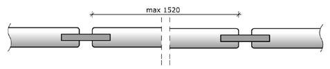 HI-MACS facade panel size expansion from 760 mm up to max. 1520 mm and with feather seam for panel left and right: Pic. 3.