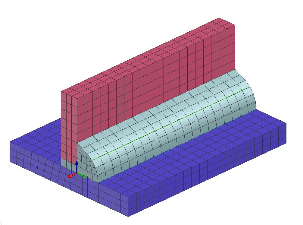 Setup of Welding Simulation Method of Finite Elements FEM Description of geometry of component - CAD Divide in Finte
