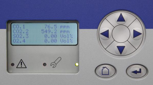 The default configuration features a LC display, an optional VF (vacuum flourescence) display is available.