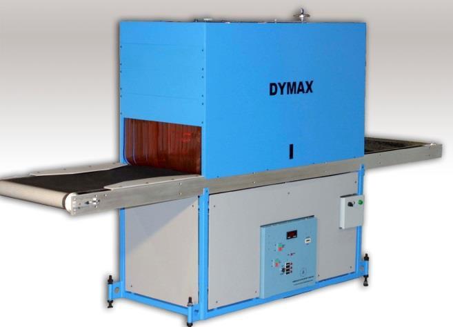 Flood Lamp Systems Largest Cure Area Ideal for LED and masking applications Dymax UVCS Series UV Curing Conveyor Systems with