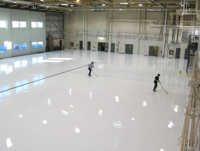 Common Solid Colour Resin Flooring Solution 1.