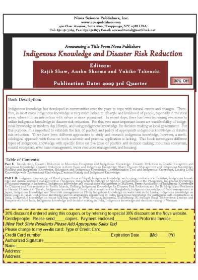 DRH Promotion (1) For TIK Core group of practitioners and researchers Documentation link A new Book on Indigenous Knowledge from
