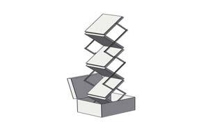 Page 21 of 32 PORTABLE MODULAR DISPLAY DESCRIPTION Rack, Stand, & 1160 Literature Rack Freestanding silver finish accordion style literature