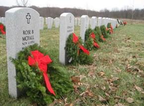 This is the sixth year for the wreath laying event at Western Reserve Cemetery. The first year they placed 250 wreaths and last year they placed 2,000 wreaths. Interested in volunteering?