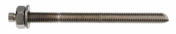 Metric Threaded bar M12, M16, M20, M24 Commercial metric threaded rod with marked embedment depth Product Characteristics Characteristic yield strength f yf (MPa) Grade 4.