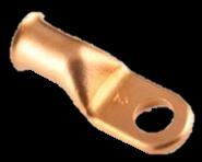 Corrosion resistant lugs have tin plating to stand up to harsh environments.