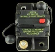 Circuit Breakers High Amp Circuit Breakers These circuit breakers offer high amperage protection. Also can be used as an on/off switch. The surface mount circuit breakers are waterproof.