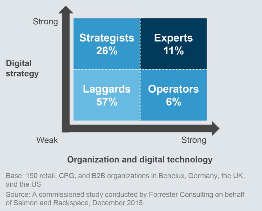 1 2 Only 11% Of Firms Execute Digital Well To assess an organization s maturity, Forrester asked respondents to assess their digital strategy, organization, and technology, examining dimensions such