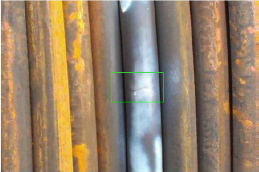 Bias Weld Failures H2S Cracking Date: January 2013 String: 1-3/4 x