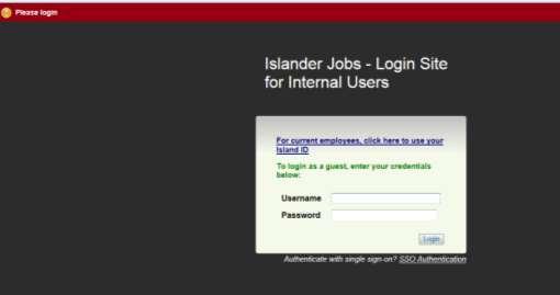 LOGIN Internal Users will log into Islander Jobs with their TAMUCC Island ID credentials. URL for login site - Bookmark or make it a favorite. https://islanderjobs.tamucc.