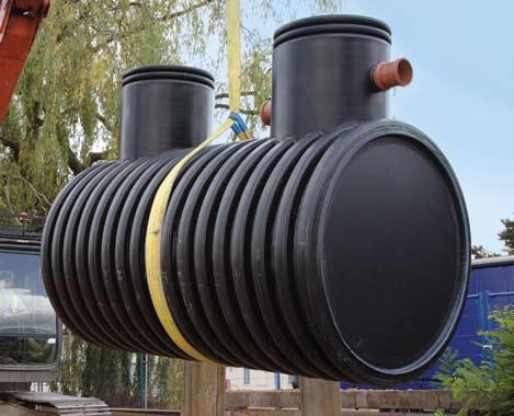 collect rainwater from roof areas for Supplied pre-installed with an integral Vortex re-use in non-potable applications, such Rainwater Harvesting Tanks Flow Control device which allows precise as