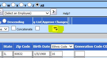 APPROVE DEPENDENT ENTRIES After the employees have submitted the request to add or change dependent records, the office will have a message that will display the next time the office/user accesses