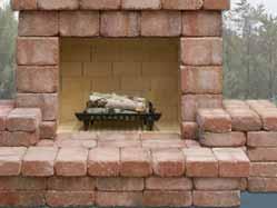 Standard Outdoor Fireplace The Summit Stone Standard Outdoor Fireplace consists of 320 Summit Stone Units and the following Package of