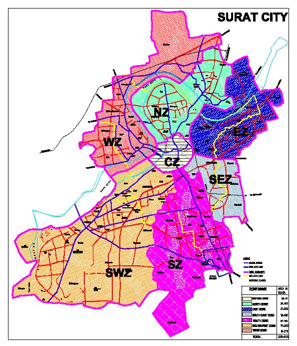 Administrative Zones Sr. No. Zone City Area (in Sqkm) 1 Central 8.18 2 South-West 111.