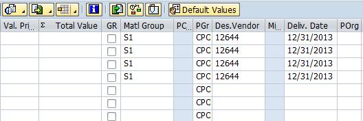 Create a Limit Framework Requisition - Line Items 6 7 8 9 10 11 STEP 6: STEP 7: Valuation Price & Total Value columns: Leave blank.