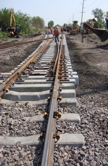 progress inventory for all track material by ensuring arrival and installation Assure construction