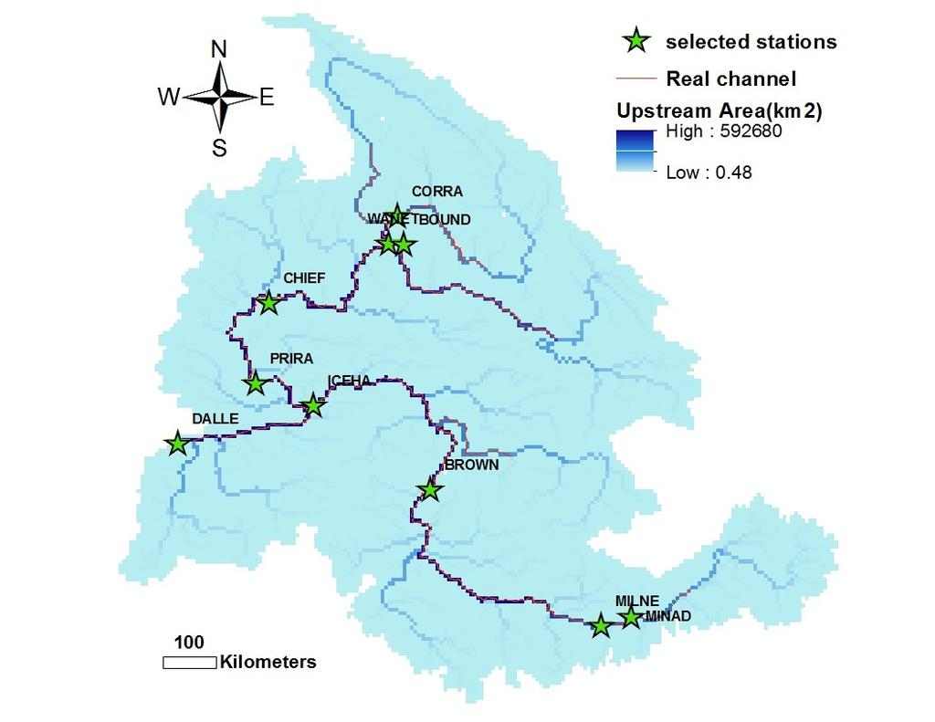 Case Study: Columbia River Basin 15 Daily runoff generation from Variable Infiltration Capacity model (VIC) at