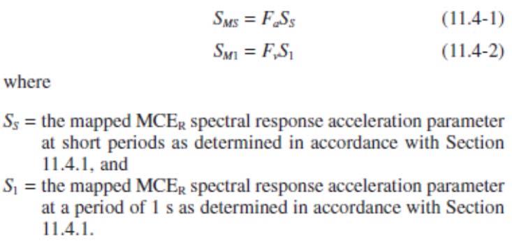 ASCE 7 approach for risk-based (MD) MCE R spectrum Note: The
