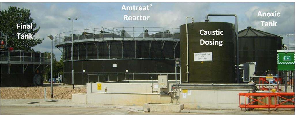 Figure 4 Ashford Amtreat Plant Figure 5 Ashford Amtreat Plant The Amtreat process has an optimum operating temperature of approximately 30 o C, but is capable of operating across a very wide