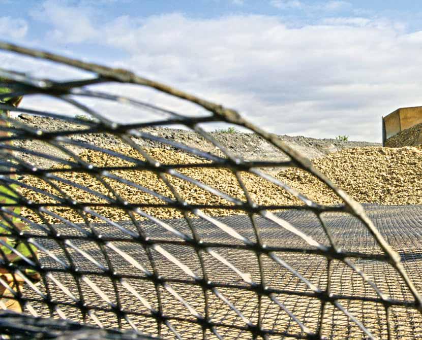 Tensar TriAx Geogrids have proven to be extremely efficient at confining and stabilising aggregate.