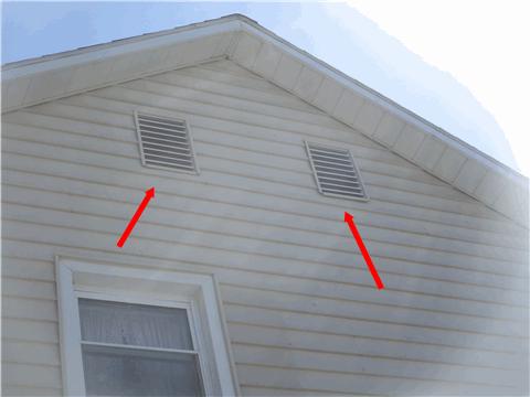 Insulation Type Gable Vents and Roof Vents Appears